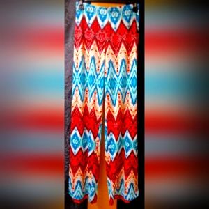 Woman's multi purpose pants... With vibrant colors..